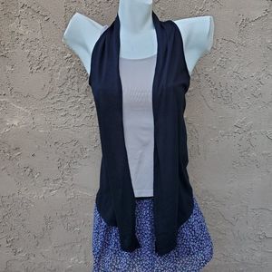Maurices black sleeveless cardigan/vest